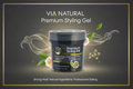 VIA PREM STYLING GEL PROTEIN CAMELLIA 20 OZ