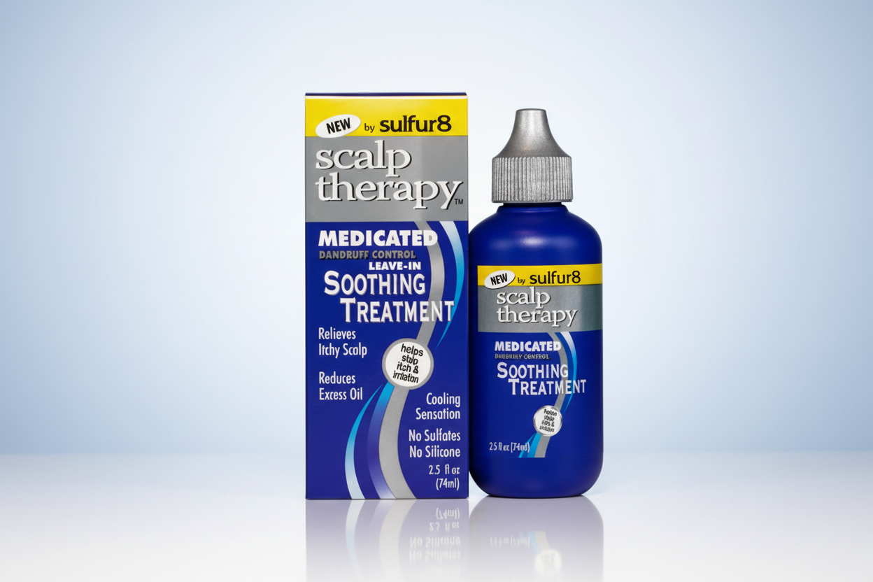 Sulfur‑8 Scalp Therapy Leave‑In Treatment – Itch Relief & Oil Control