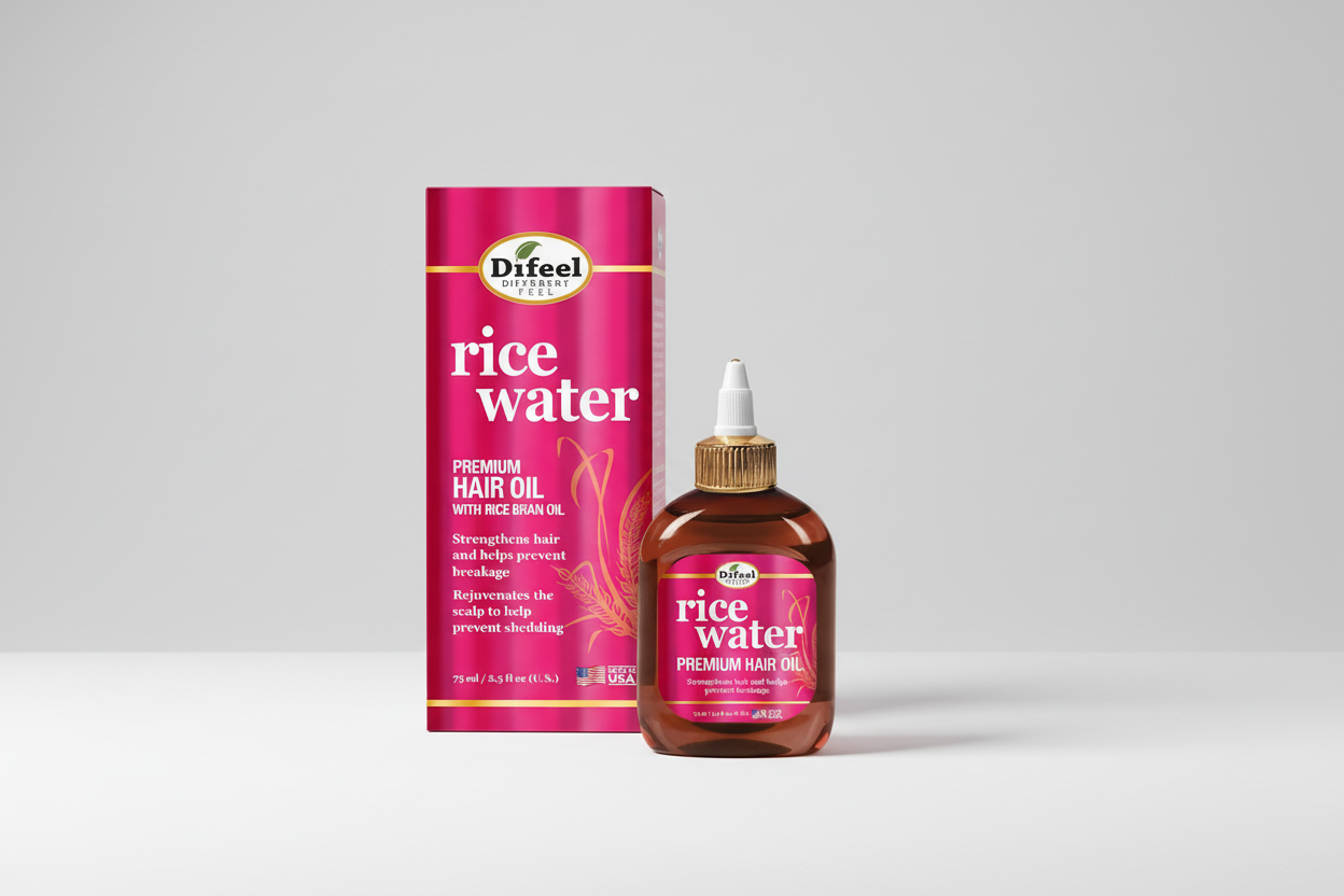 DIFEEL [BX] RICE WATER PREM OIL 2.5 OZ