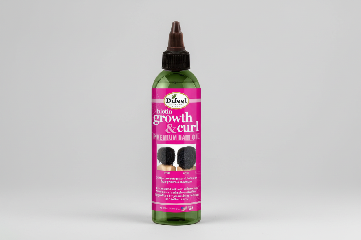 DIFEEL GROWTH & CURL BIOTIN PREM OIL 8 OZ