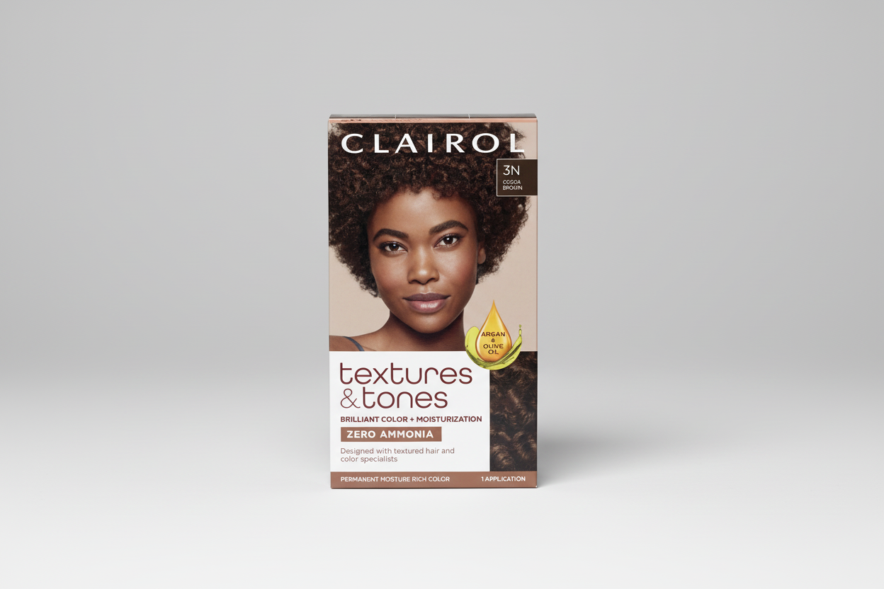 Clairol Textures & Tones 3N – Cocoa Brown Permanent Hair Color