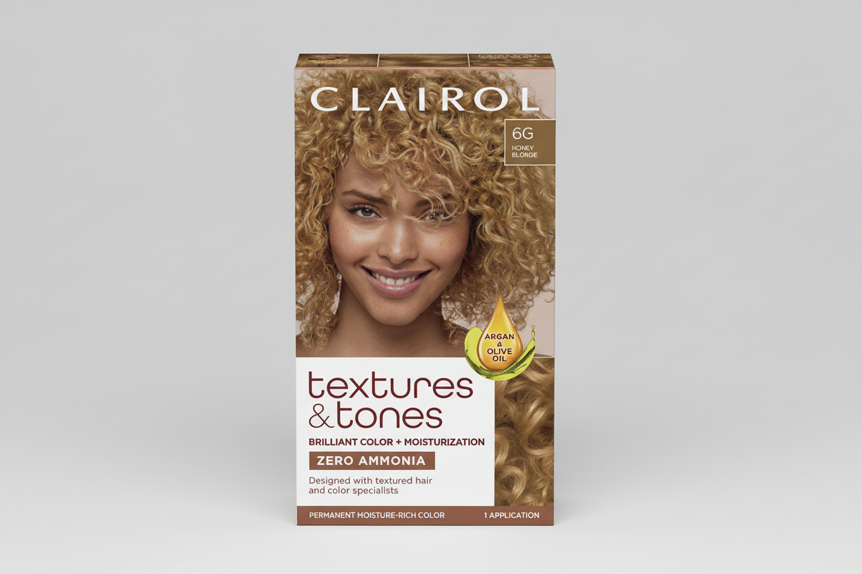 Clairol Textures & Tones 6G – Honey Blonde Permanent Hair Color