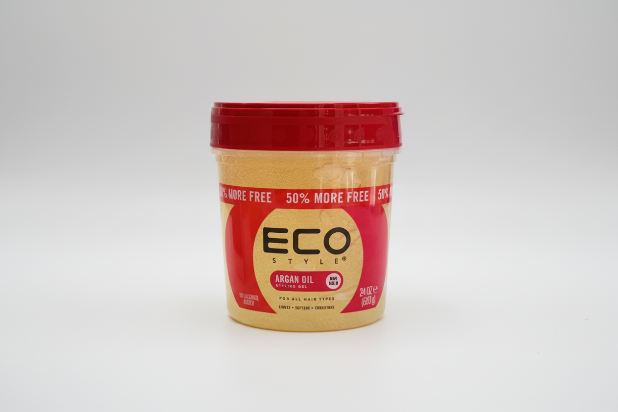 Eco Style Olive Oil Styling Gel Bonus Size, Strong Hold & Moisturizing Hair Gel, 32oz