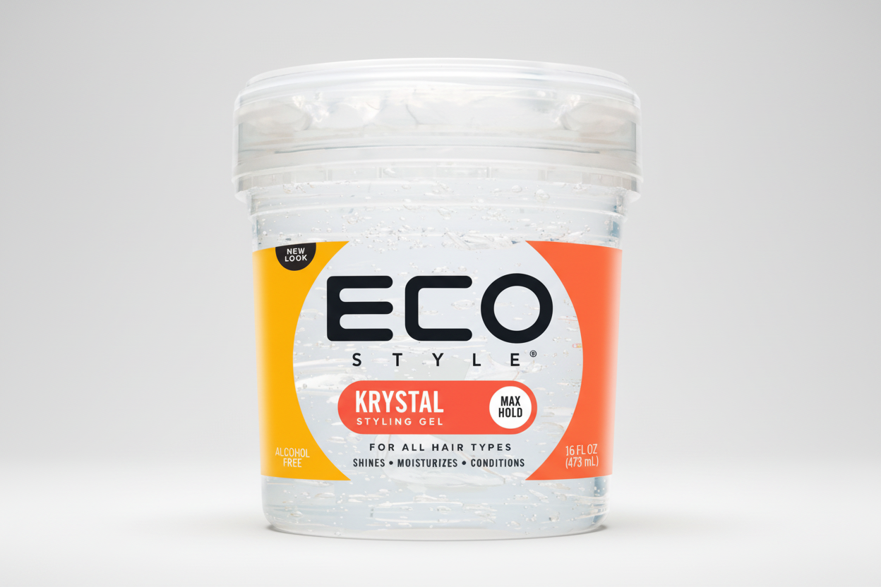 Eco Style Gel [Krystal] – Maximum Hold & Flake-Free Styling Gel 16 oz