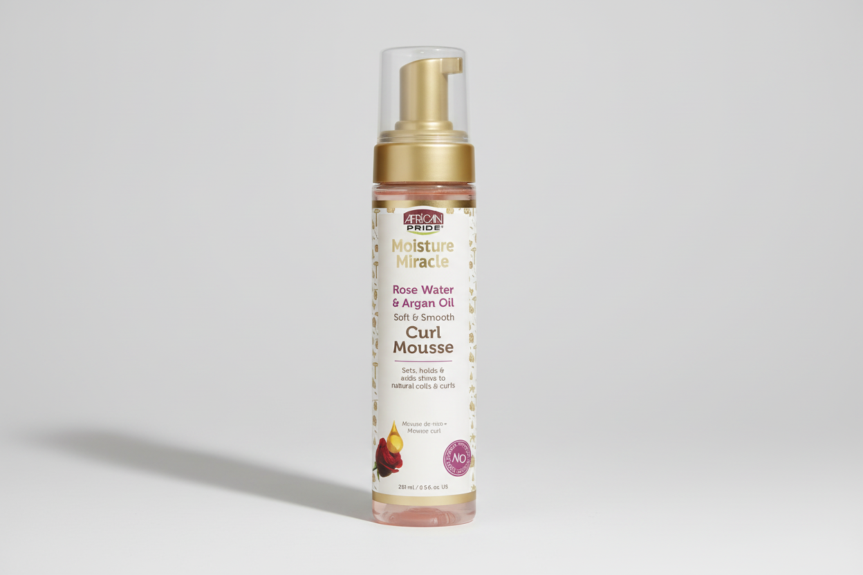 African Pride - Rose Water Argan Oil Curl Mousse 8.5 oz