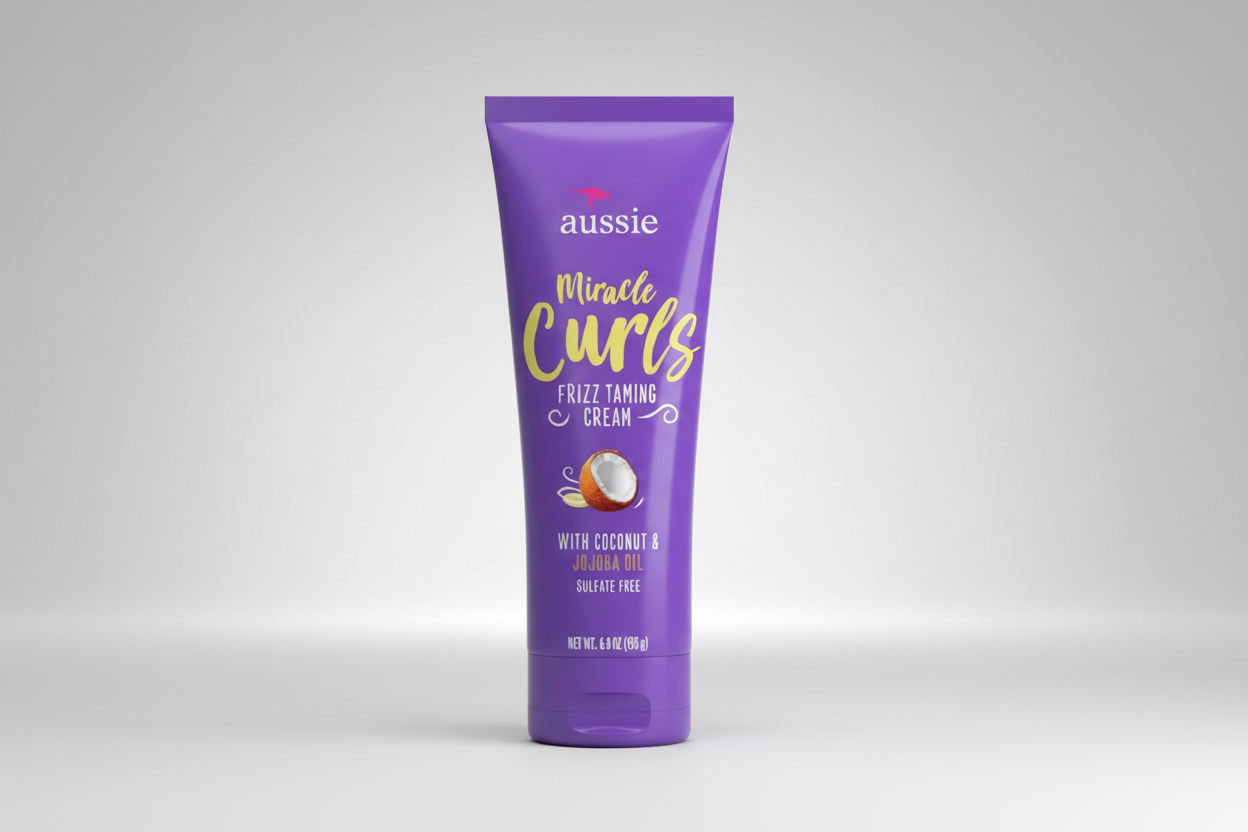 AUSSIE MIRACLE CURLS FRIZZ TAMING CREAM