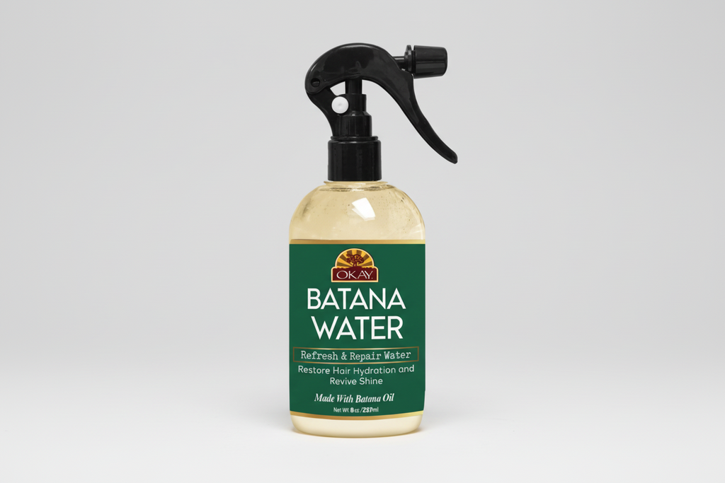 OKAY Batana Water – 8 oz | Refresh & Repair Hair Hydration Spray with Batana Oil for Shine & Moisture