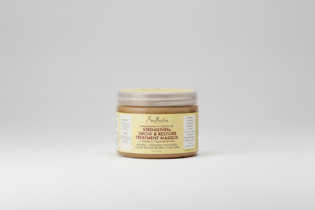 SheaMoisture Jamaican Black Castor Oil Strengthen & Restore Masque – 11.5 oz | Deep Conditioning Repair Mask