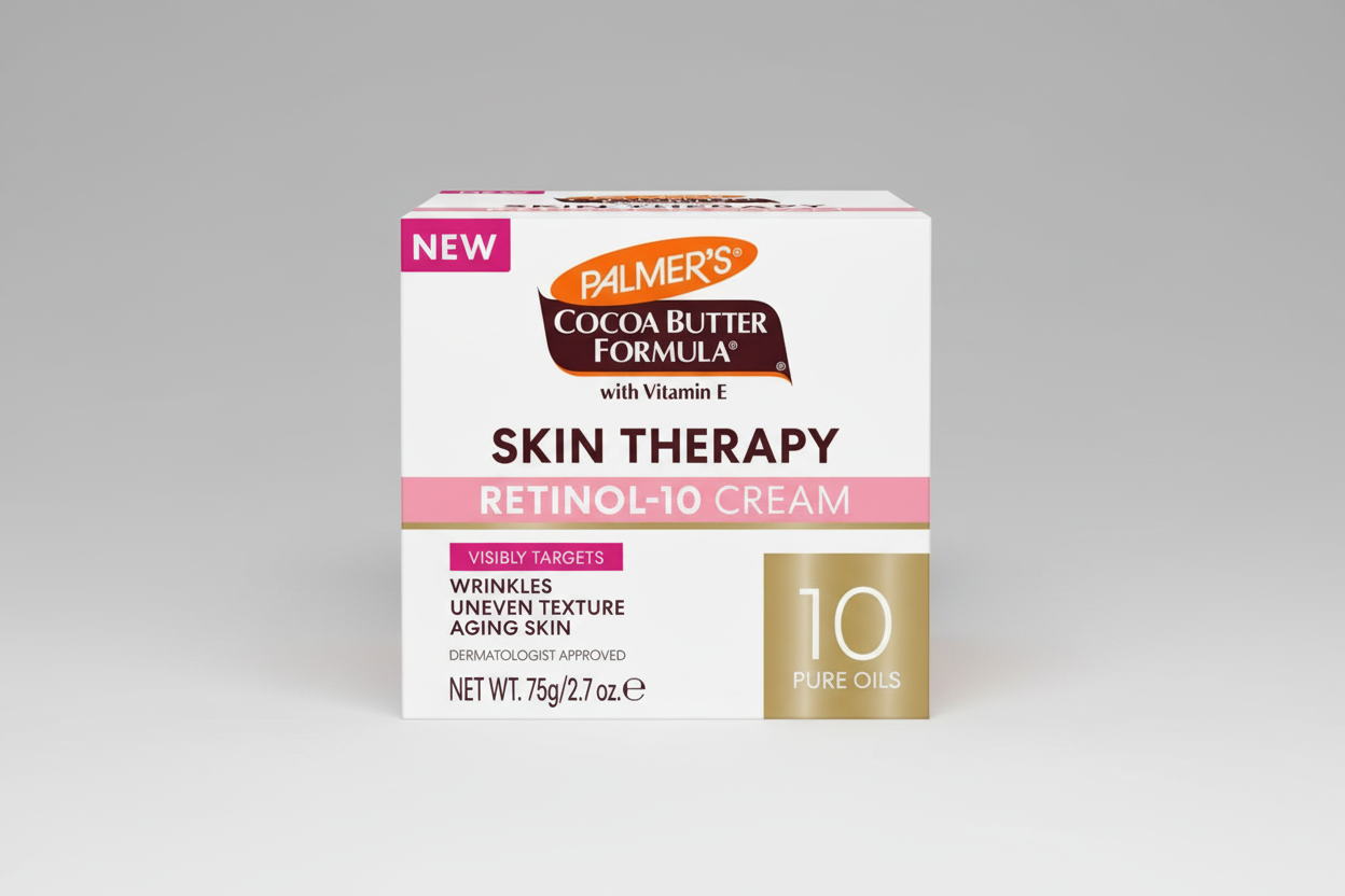 Palmer’s Cocoa Butter Skin Therapy Retinol‑10 Cream – 2.7 oz | Anti‑Aging Cream for Wrinkles, Texture & Firmness