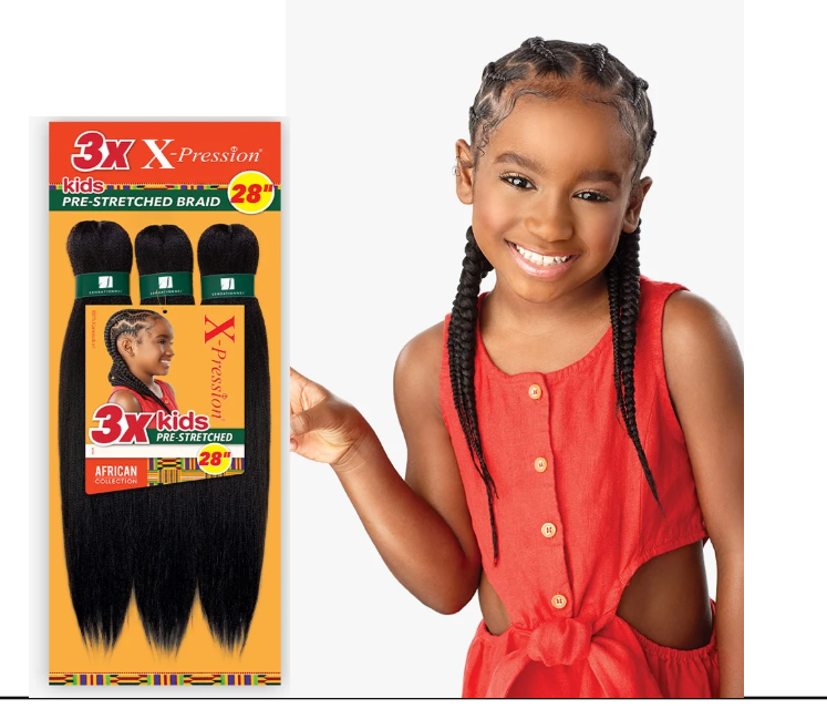 Sensationnel African Collection Kids Jumbo Braids – Pre-Stretched X-Pression Hair