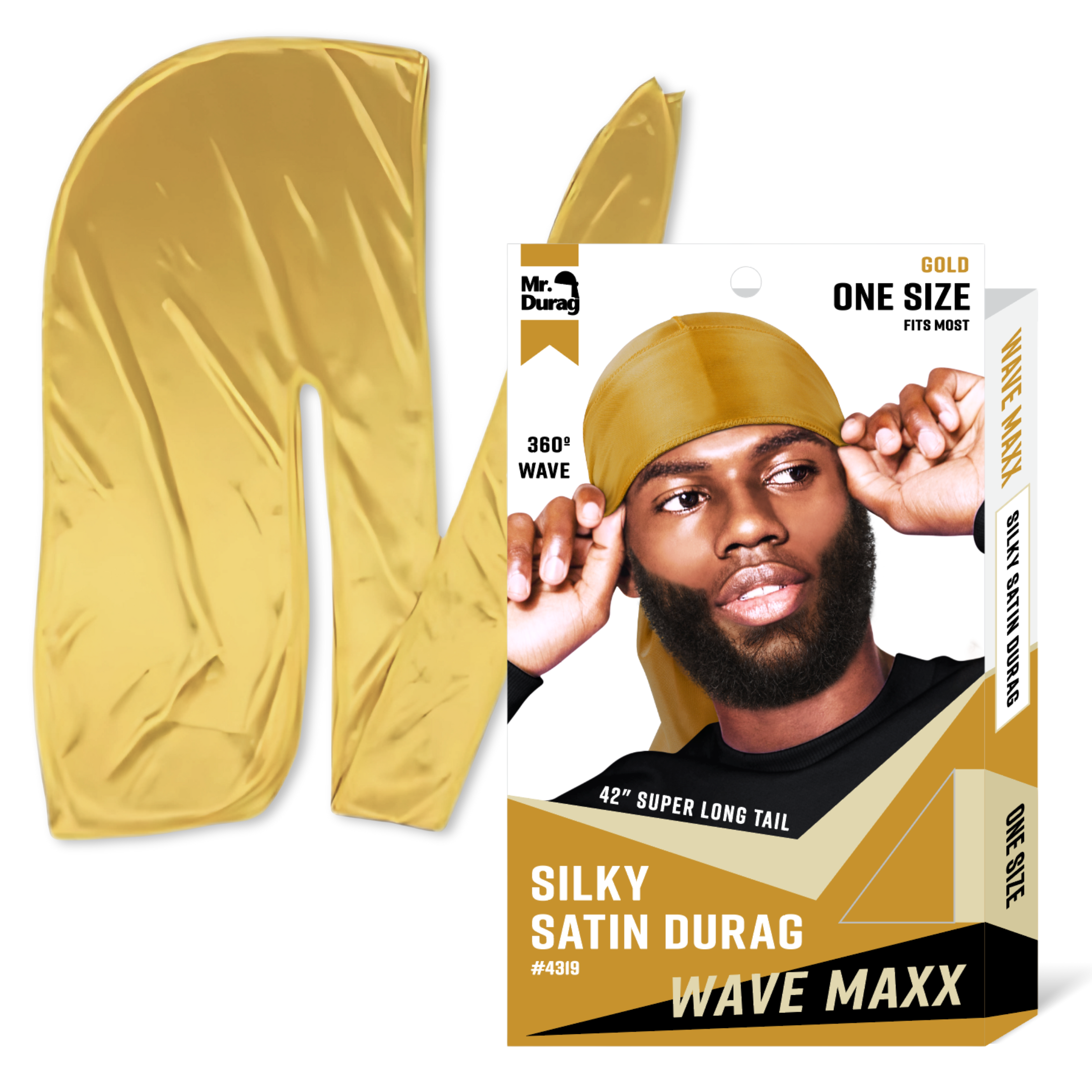 Mr. Durag Wave Maxx Silky Satin Durag, 1 Count, Assorted 2