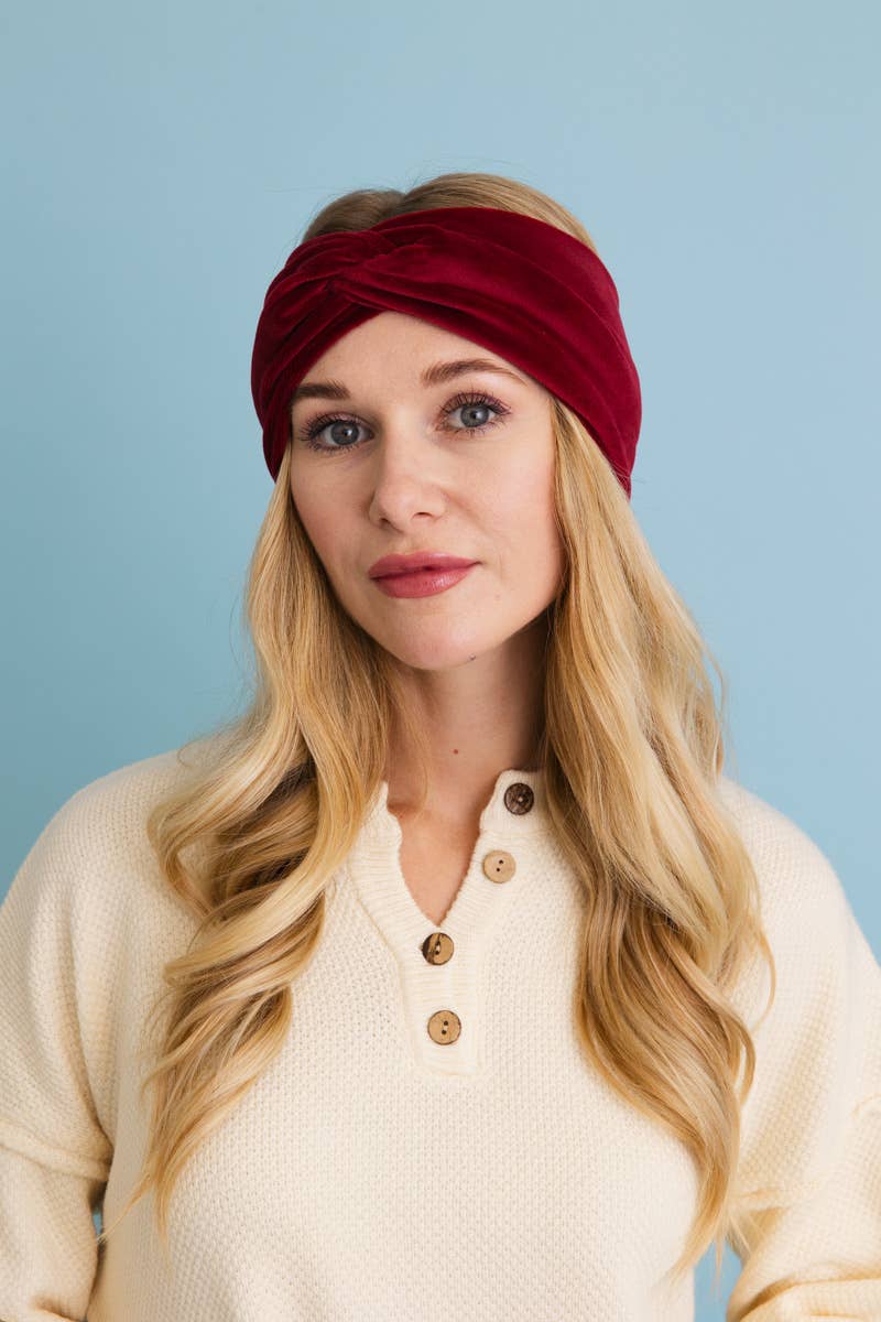 Super Soft Twisted Velvet Headbands for Fall ?