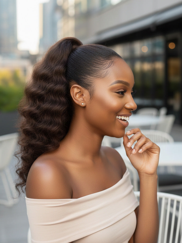 Diva Dolls Drawstring Ponytail – Color 4 Medium Brown Hair Extension