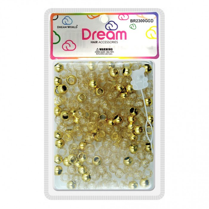 Dream Hair Accessories BR2574GGD - Decorative Braiding Beads for Braids & Twists