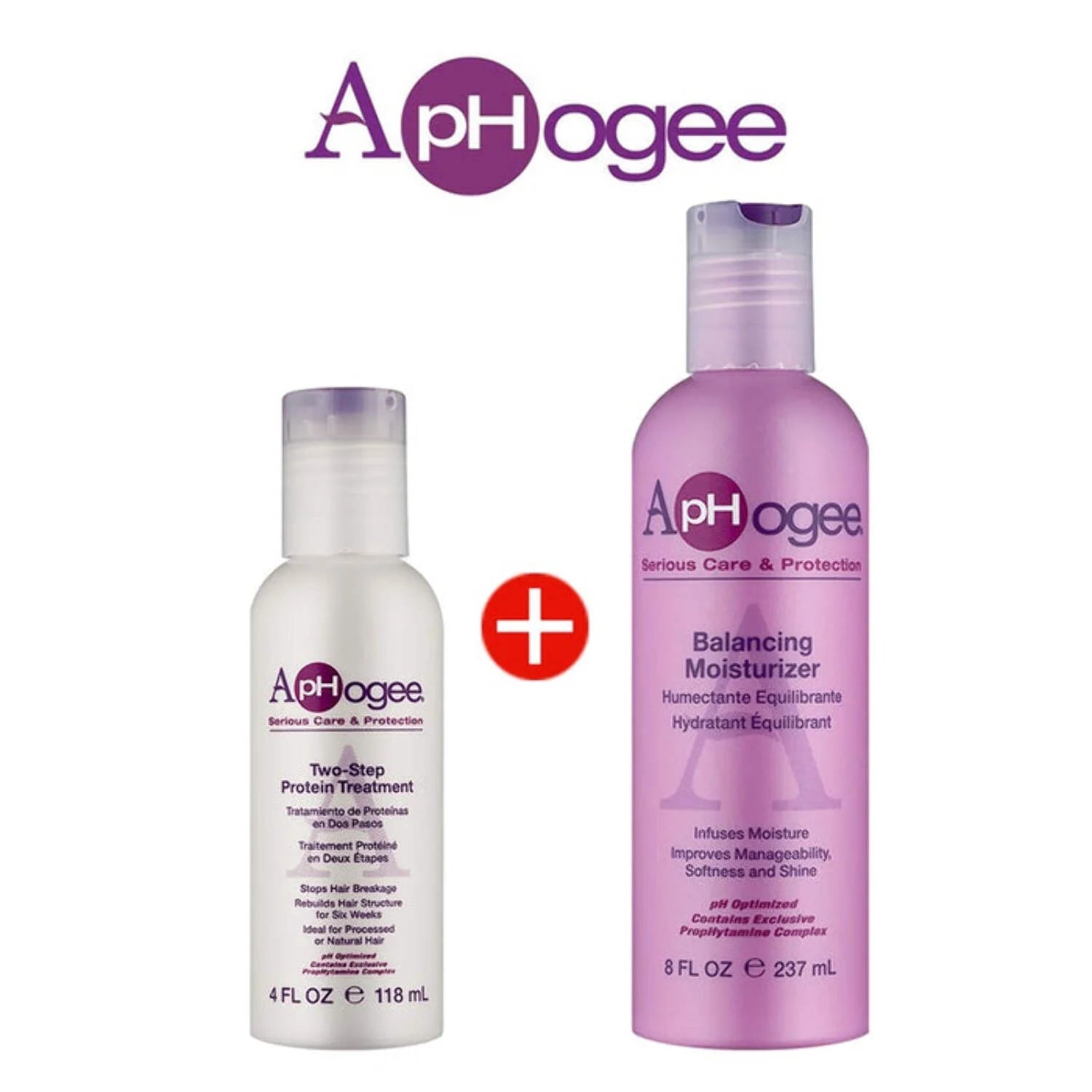 Aphogee Two Step Treatment & Balancing Moisturizer Combo – 4oz + 8oz