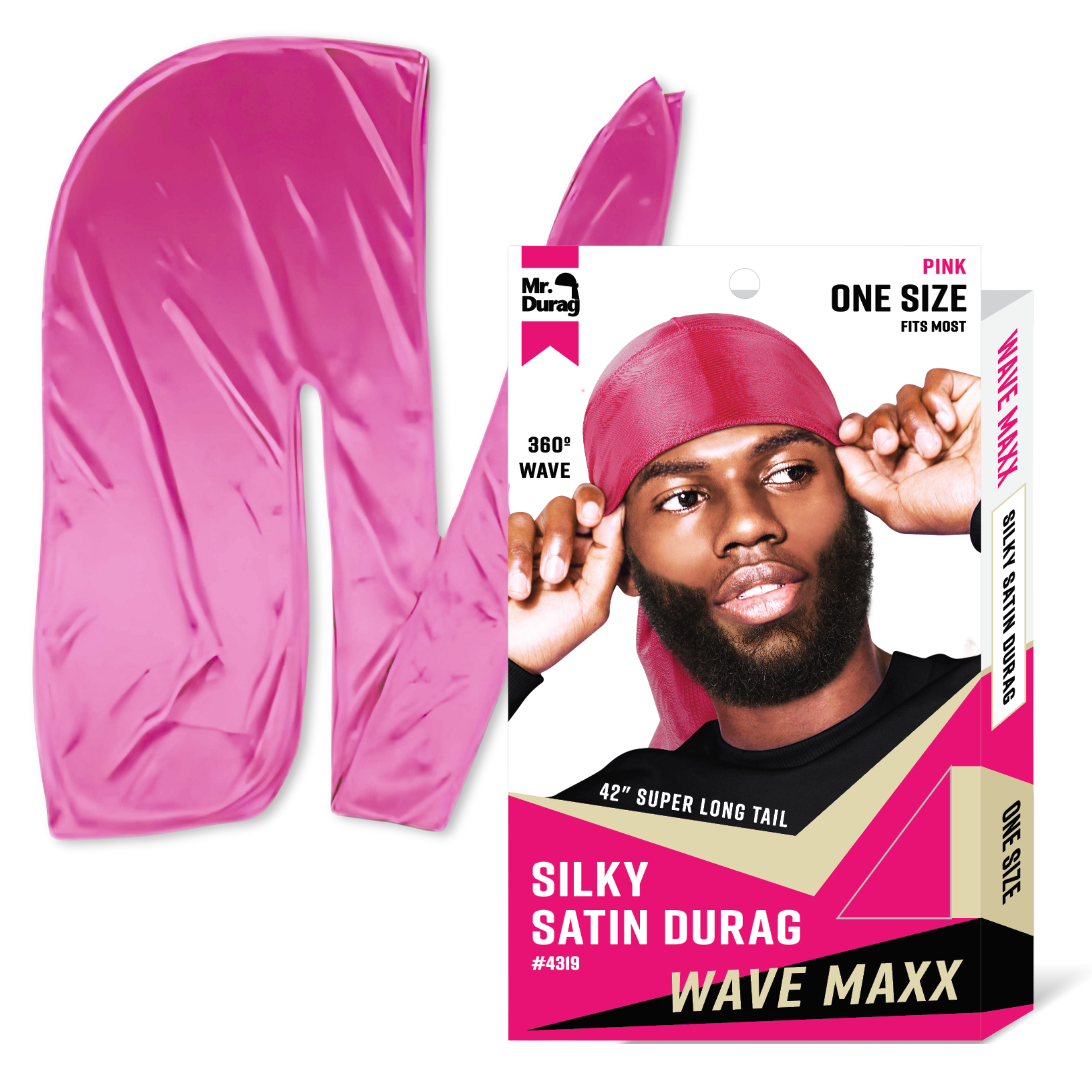 Mr. Durag Wave Maxx Silky Satin Durag, 1 Count, Assorted 2