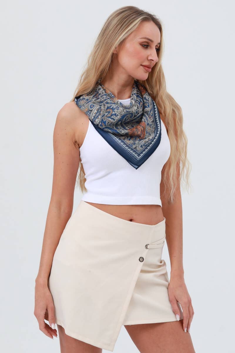 Boho-Print Bandana: Lightweight Spring & Summer Style