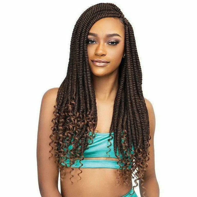 Nubian Crochet Braids 20" – Pre-Stretched Synthetic Hair Extensions