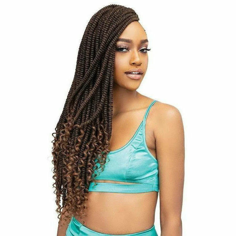 Nubian Crochet Braids 20" – Pre-Stretched Synthetic Hair Extensions