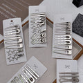 Hair Snap Clips 8 Pieces – Metal Snap Hair Barrettes for Women & Girls Everyday Styling