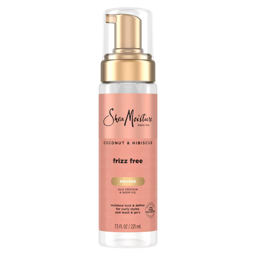 Shea Moisture Coconut & Hibiscus Frizz‑Free Curl Mousse