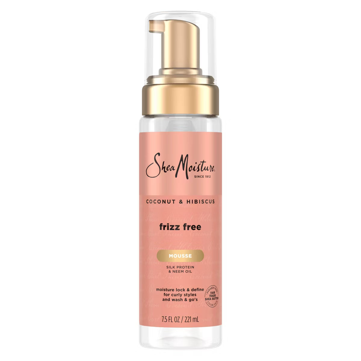 Shea Moisture Coconut & Hibiscus Frizz‑Free Curl Mousse
